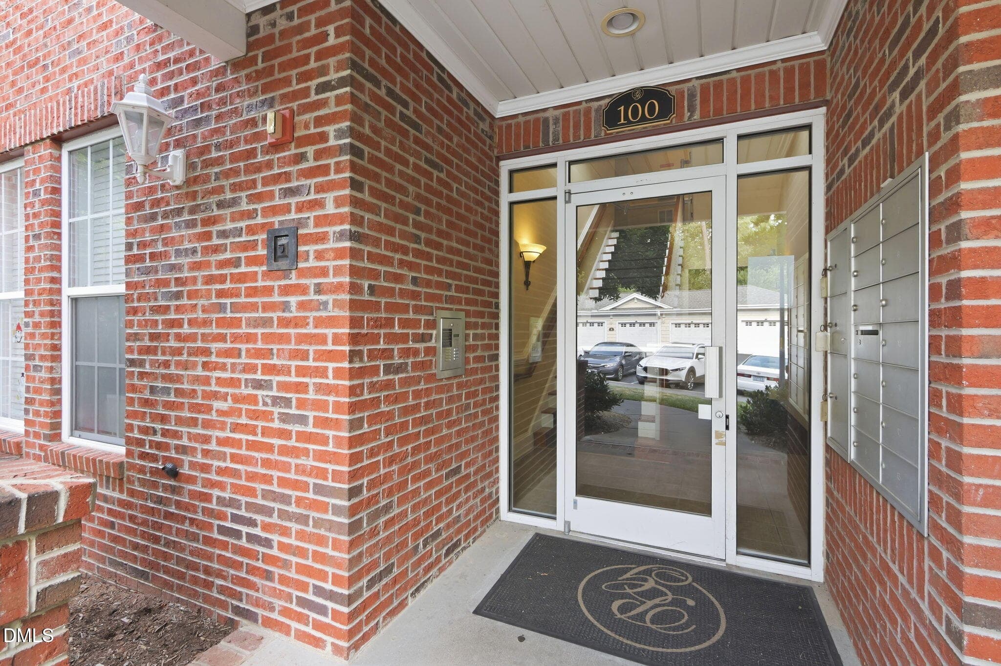 Building entrance with keypad - 124 Providence Glen Drive, Chapel Hill, NC 27514, Chapel Hill