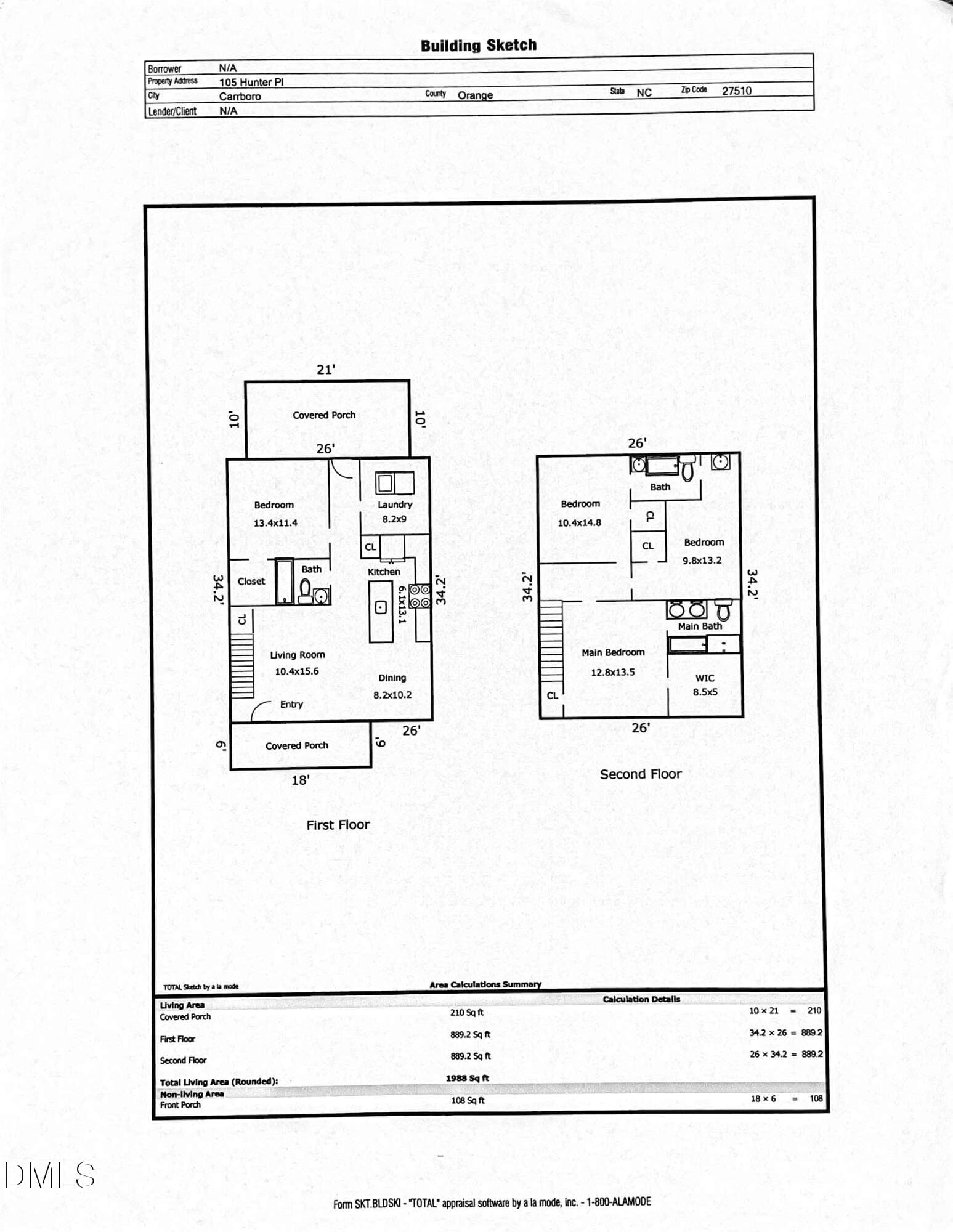 105 Hunter floorplan - 105 Hunter Place, Carrboro, NC 27510, Carrboro