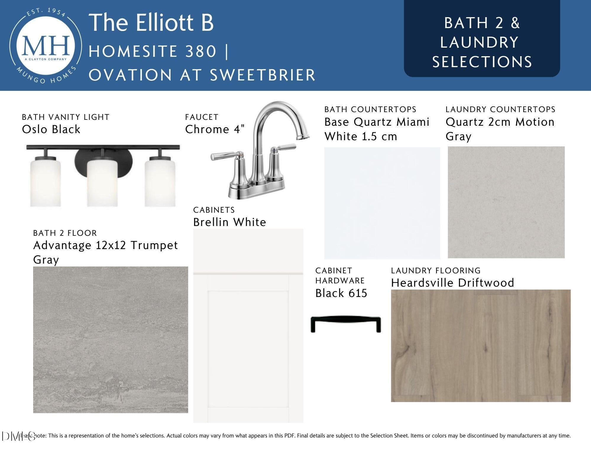 Hall Bath & Laundry Room Selections - 2024 Bull City Bend 380, Durham, NC 27703, Durham