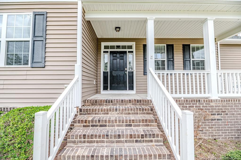 Front Porch Close Up - 157 Revere Way, Cameron, NC 28326