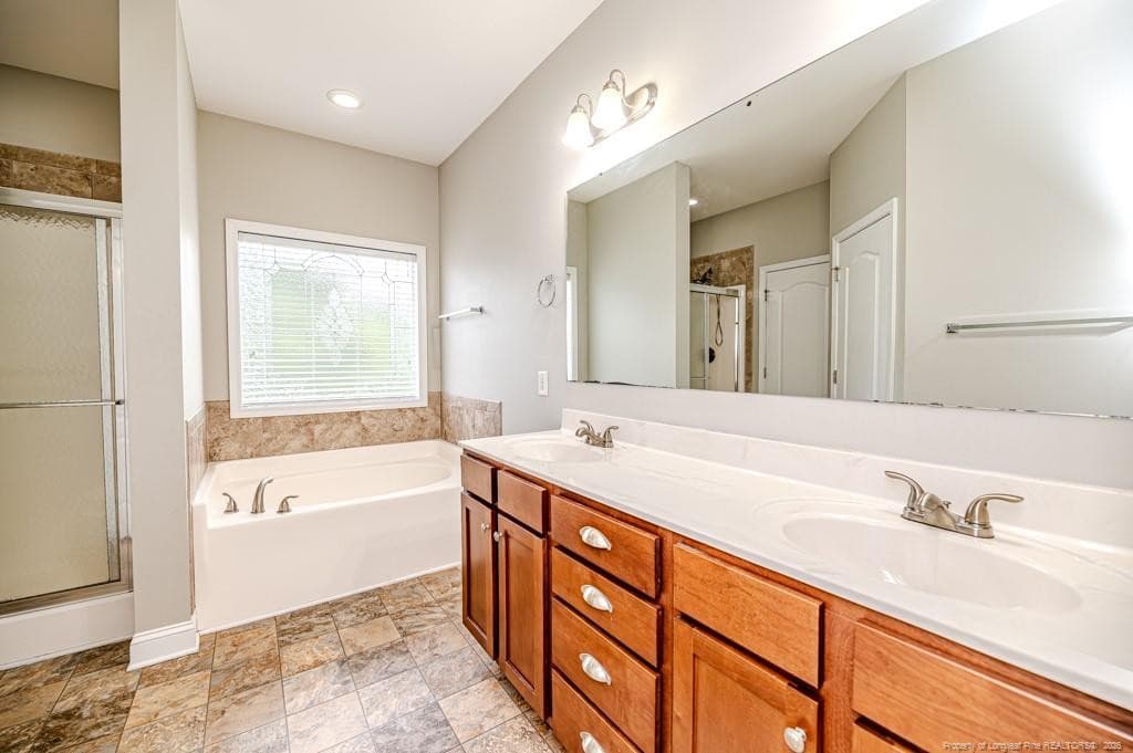 Master bath view - 157 Revere Way, Cameron, NC 28326
