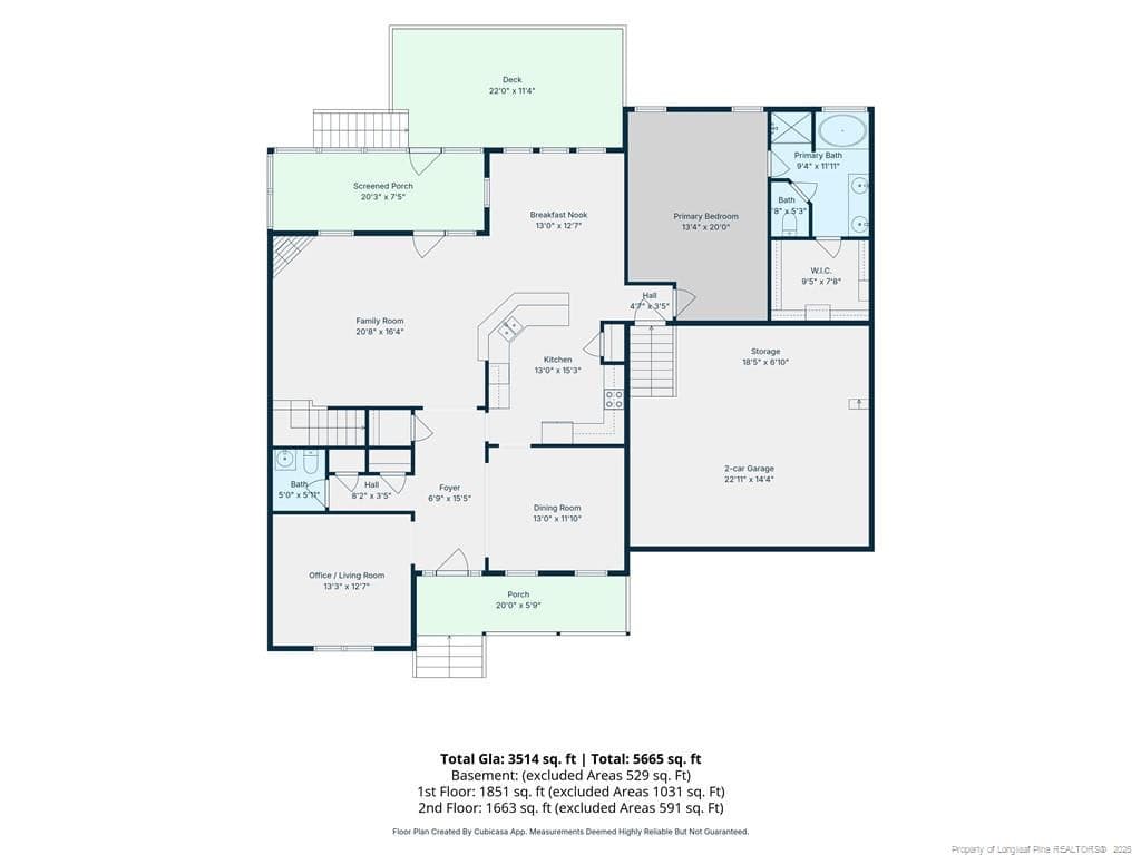 1st Floor sketch - 157 Revere Way, Cameron, NC 28326