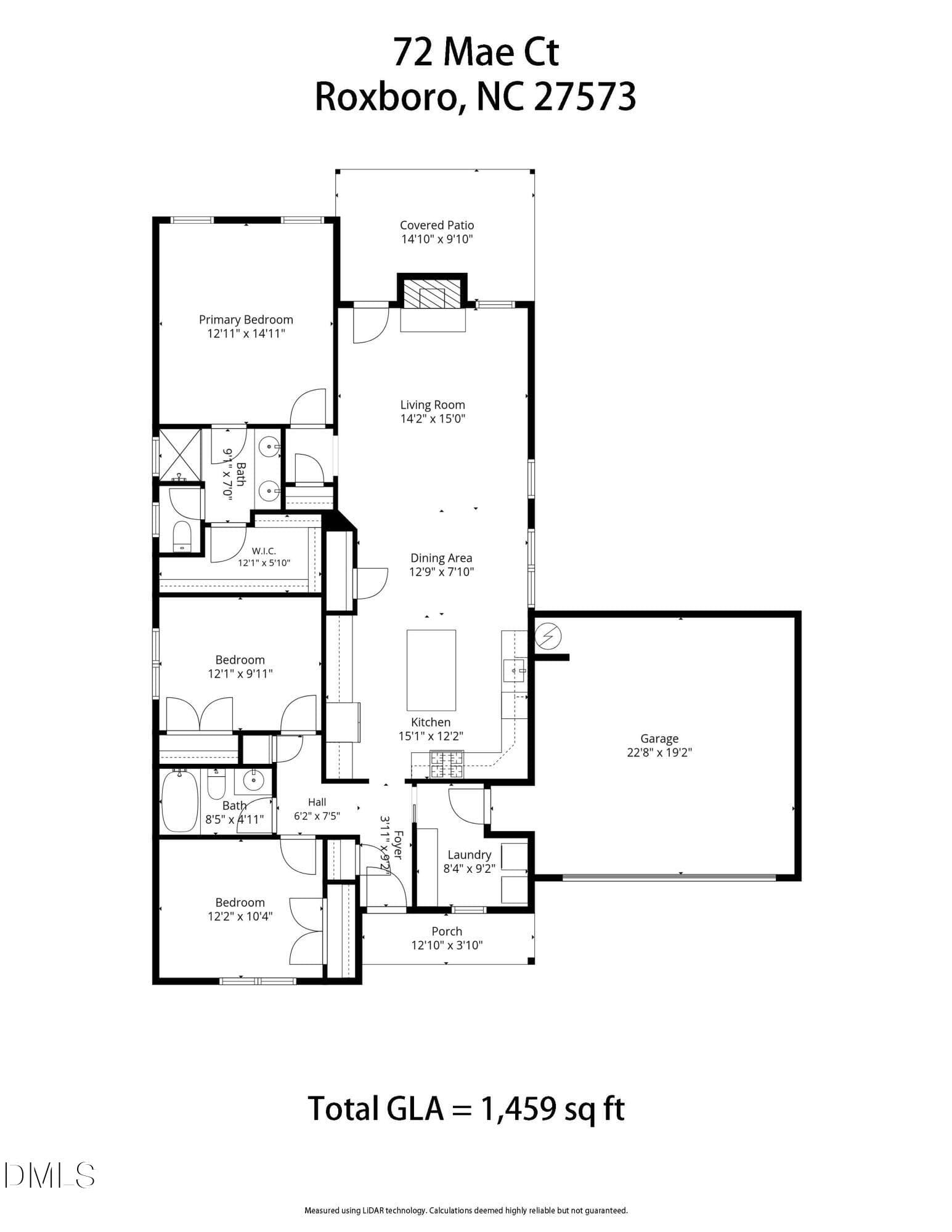 72 Mae Ct - Floor Plan - 72 Mae Court, Roxboro, NC 27573