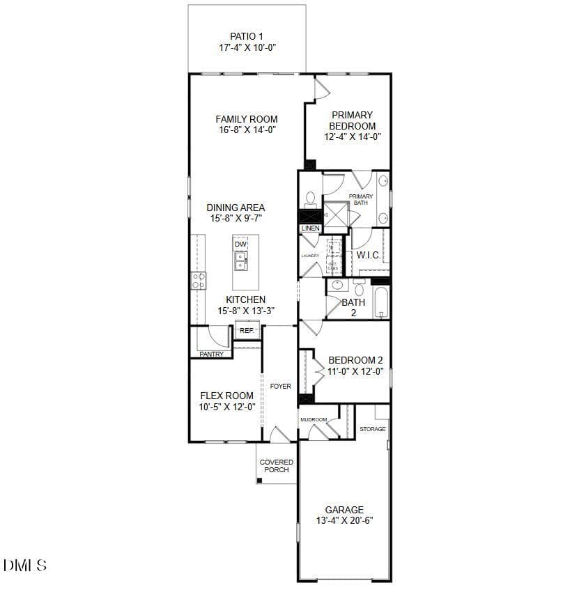 Homesite 217 Floorplan - 3116 Kiawa Pointe Lane 217, Durham, NC 27703, Durham