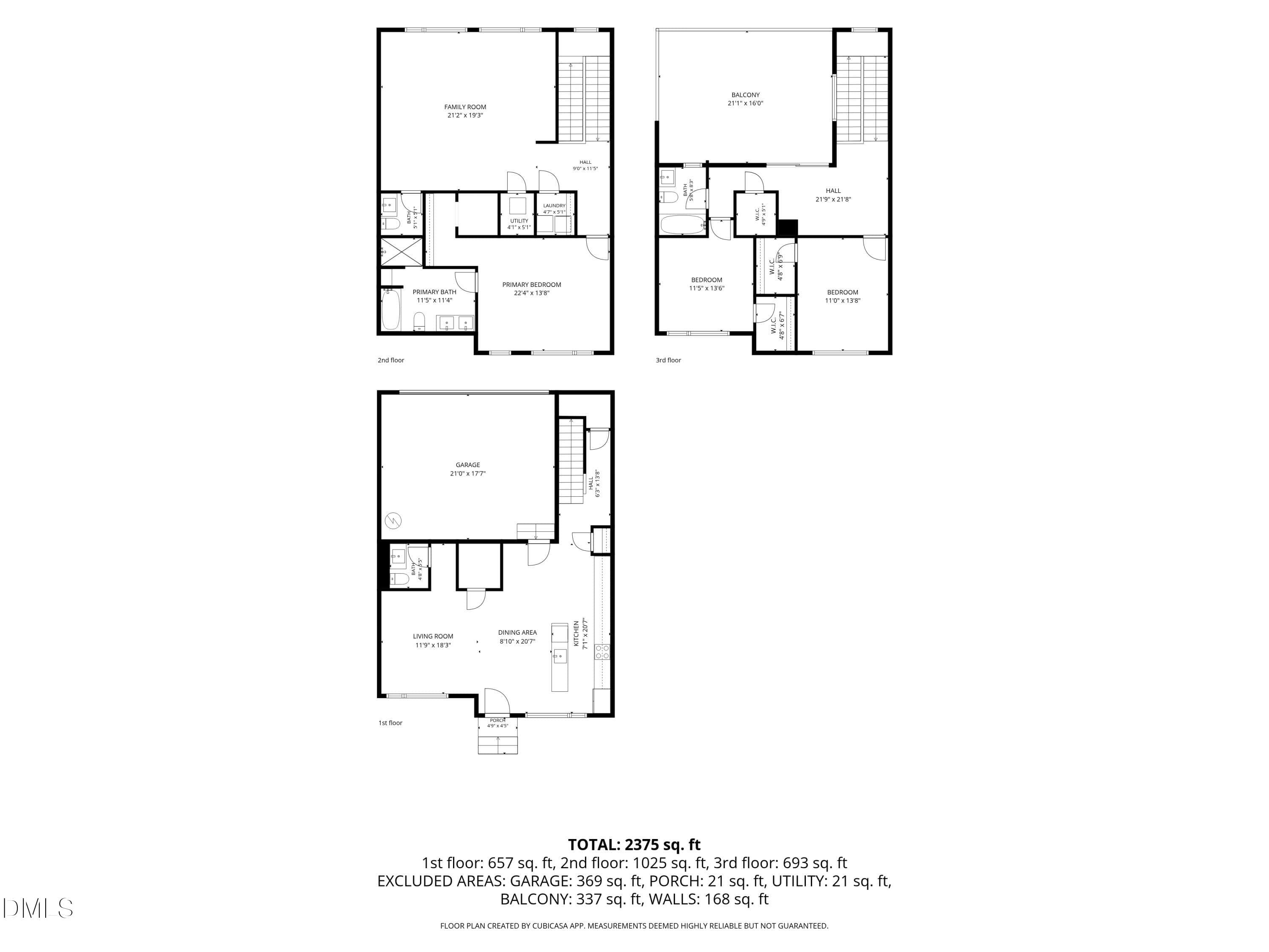 Floorplan - All Levels - 1105 Nova Street, Durham, NC 27713, Durham