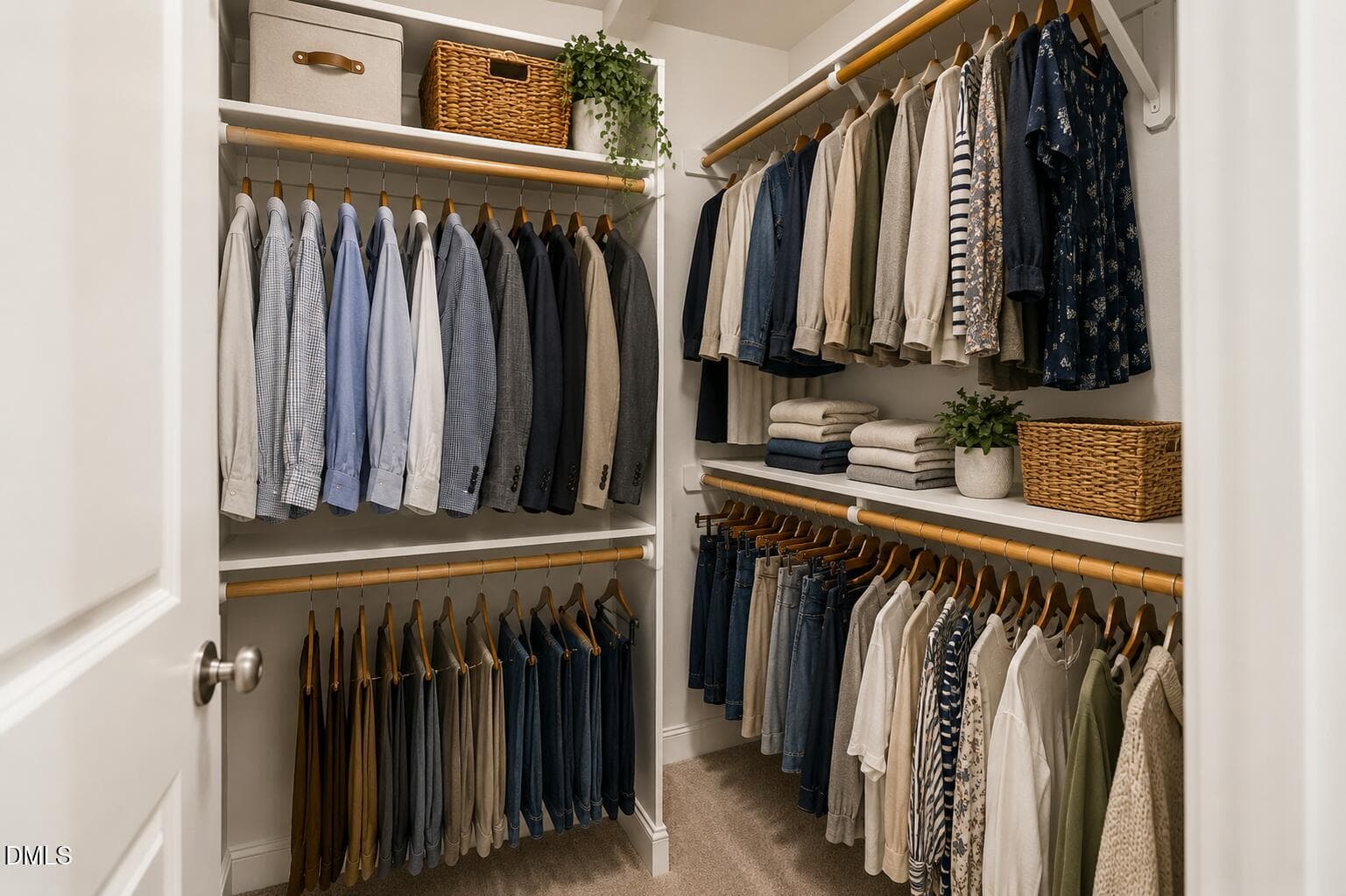 Bed #3 Walk-in Closet w/ Wood Shelving - 22 Treywood Lane, Chapel Hill, NC 27516, Chapel Hill
