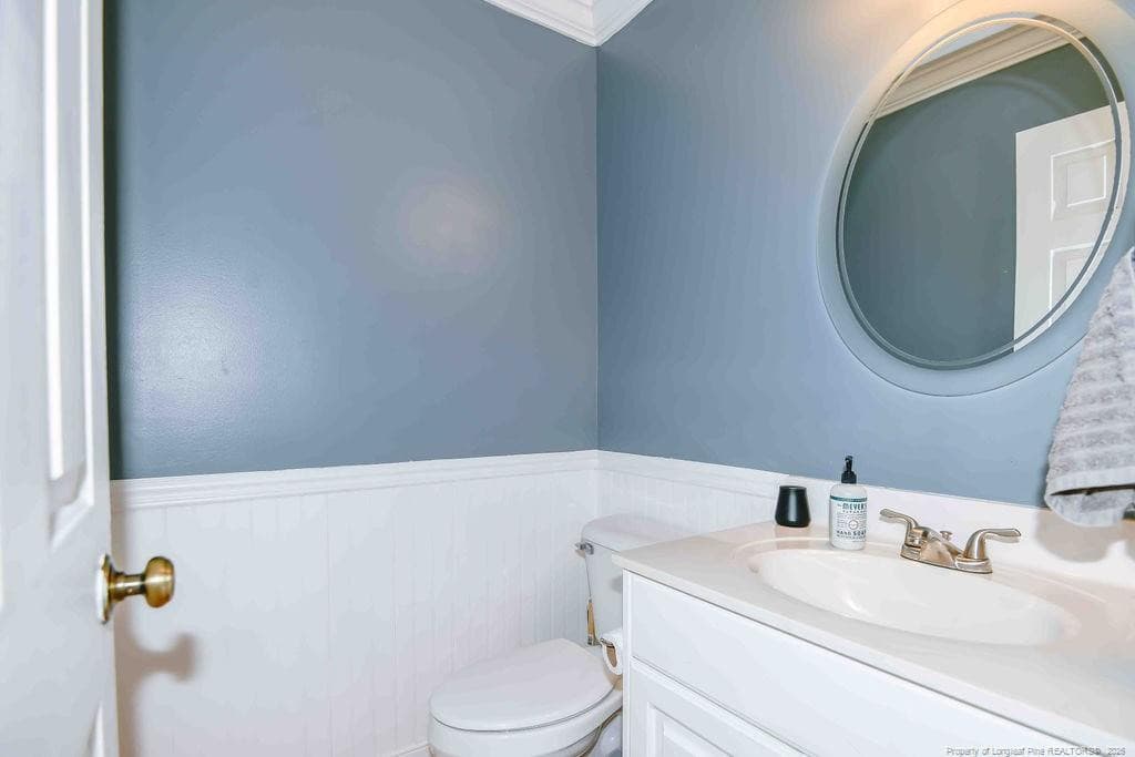 Downstairs half bath - 256 Arlington Drive, Cameron, NC 28326