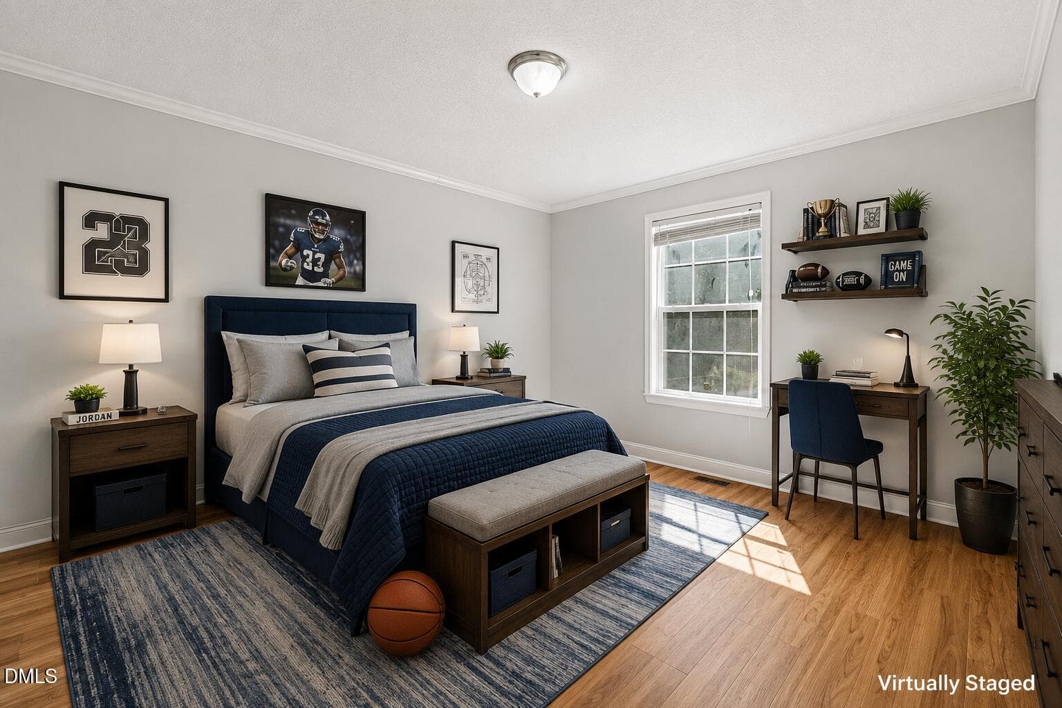 Boys Bedroom staged - 694 John Lee Road, Dunn, NC 28334