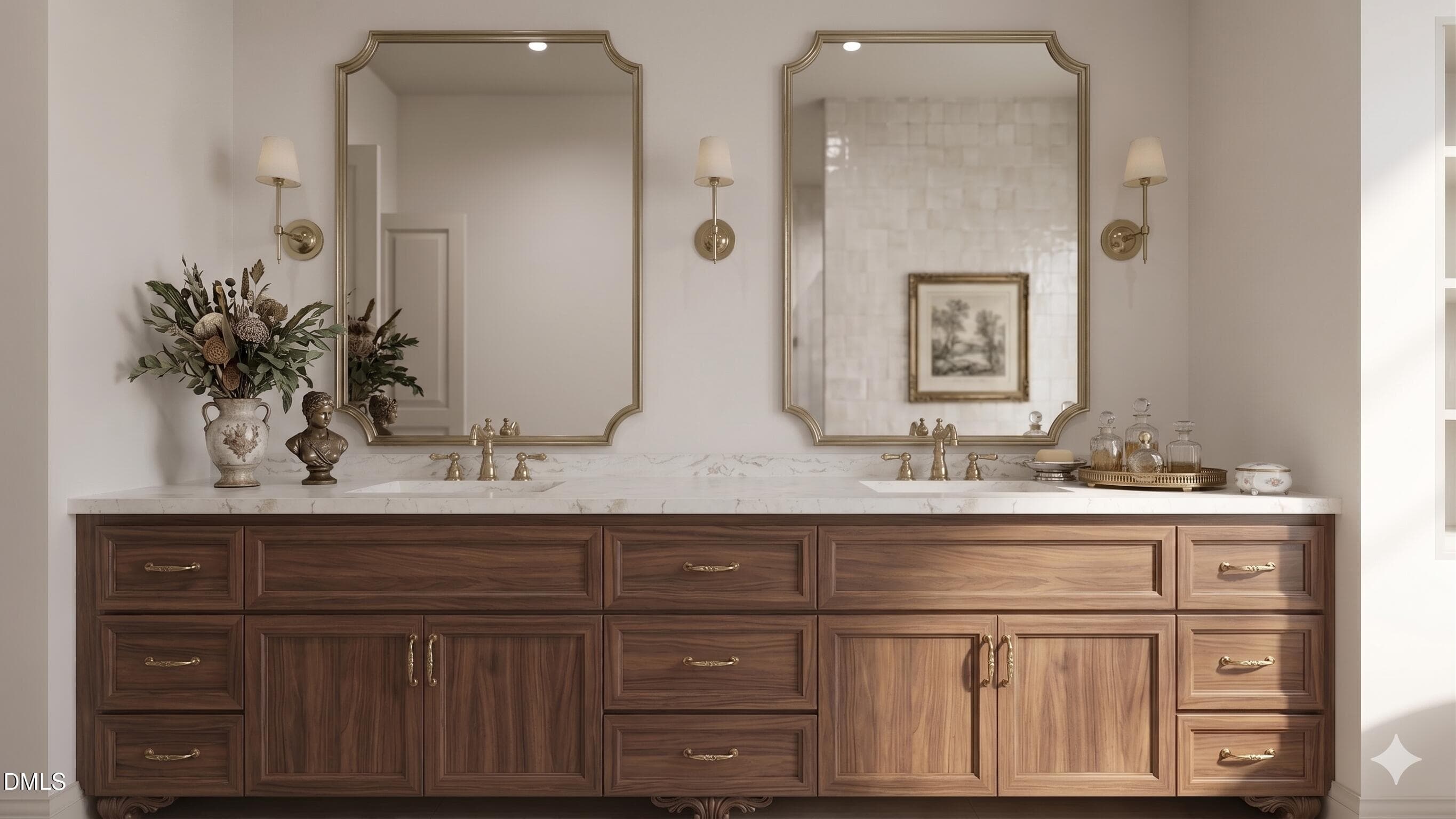 Primary Bathroom Vanity Rendering - 613 Sampson Street, Raleigh, NC 27609, Raleigh