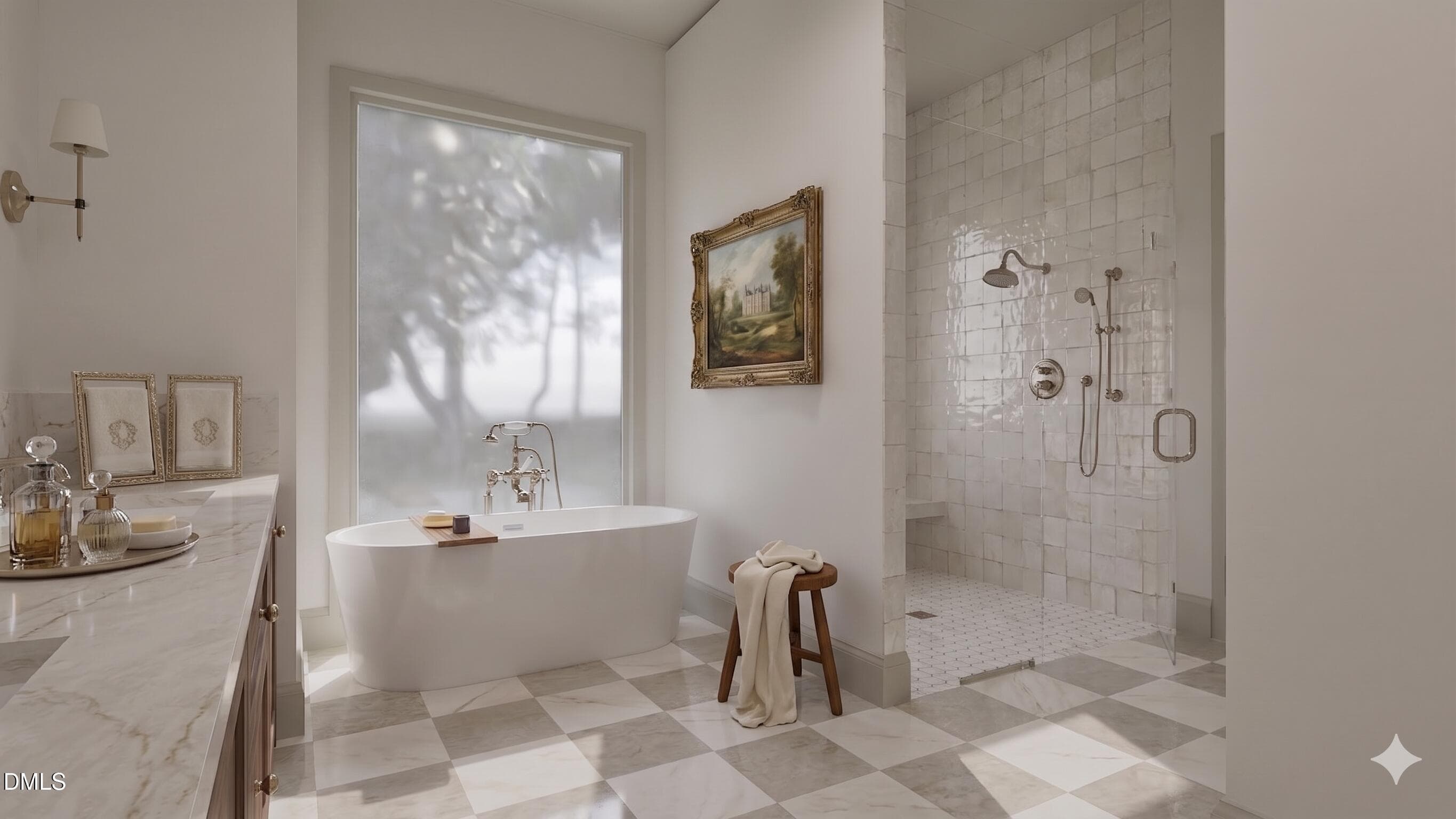 Primary Bathroom Rendering - 613 Sampson Street, Raleigh, NC 27609, Raleigh
