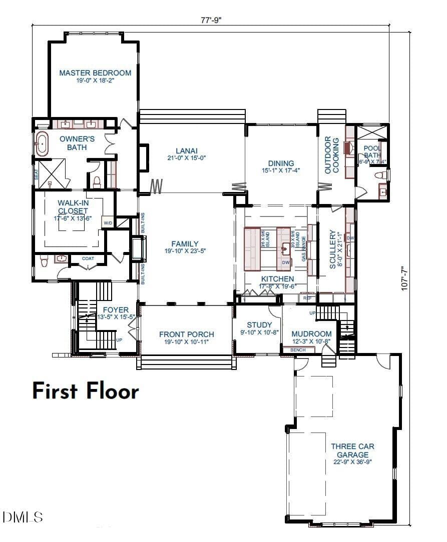 1st floor_613 Sampson - 613 Sampson Street, Raleigh, NC 27609, Raleigh