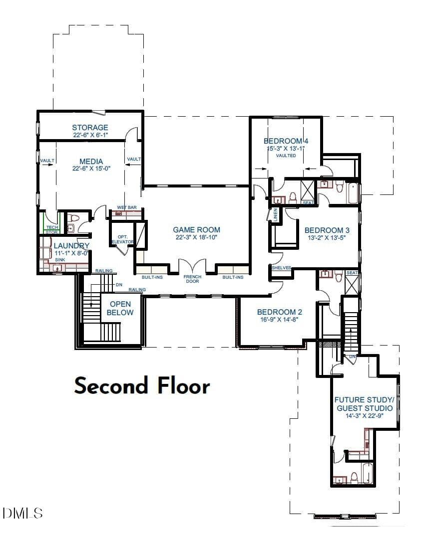 2nd floor_613 Sampson - 613 Sampson Street, Raleigh, NC 27609, Raleigh