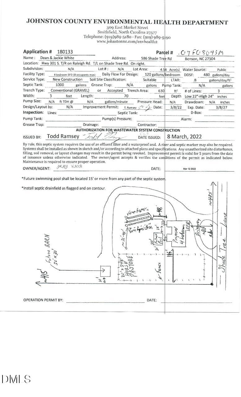 Shade Tree Perk - 586 Shade Tree Road, Benson, NC 27504, Benson