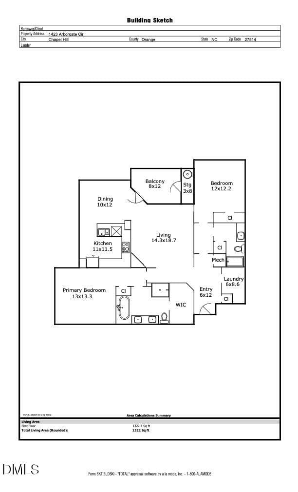 1423 Arborgate Circle Sketch - 1423 Arborgate Circle, Chapel Hill, NC 27514, Chapel Hill