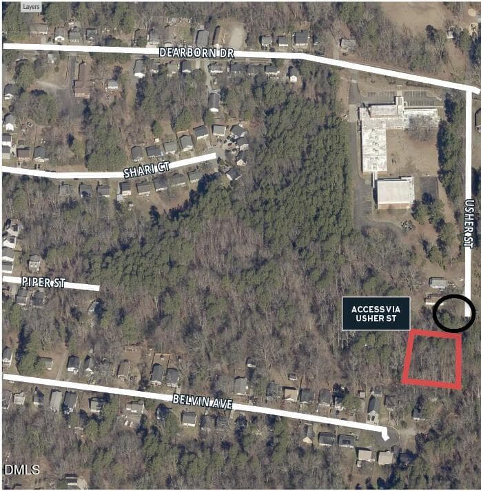 Piper St aerial - 900 Piper Street, Durham, NC 27704