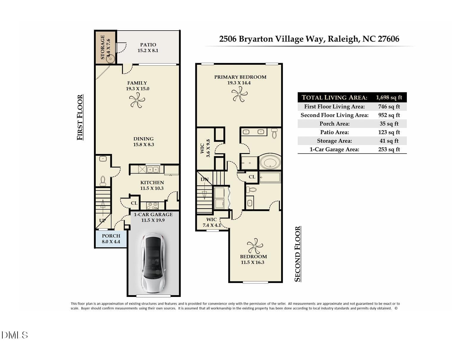 Floor Plan Screenshot - 2506 Bryarton Vi - 2506 Bryarton Village Way, Raleigh, NC 27606, Raleigh