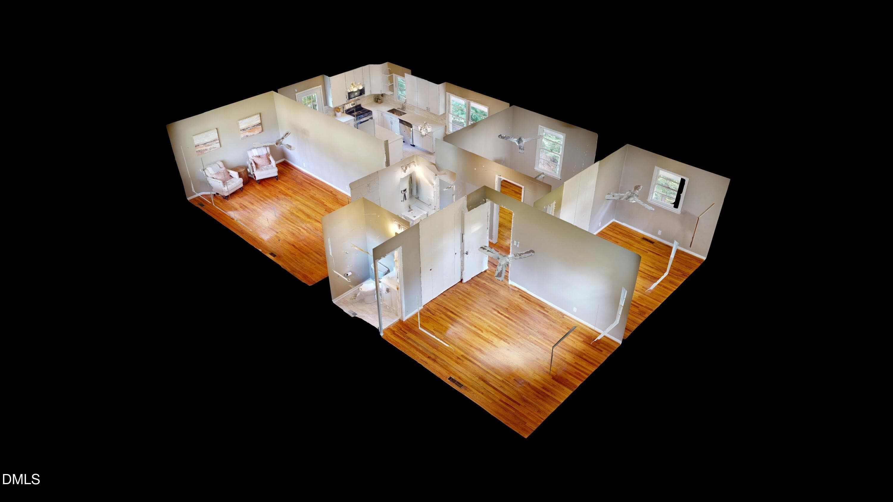 1513-N-King-Charles-Dollhouse-View - 1513 N King Charles Road, Raleigh, NC 27610, Raleigh