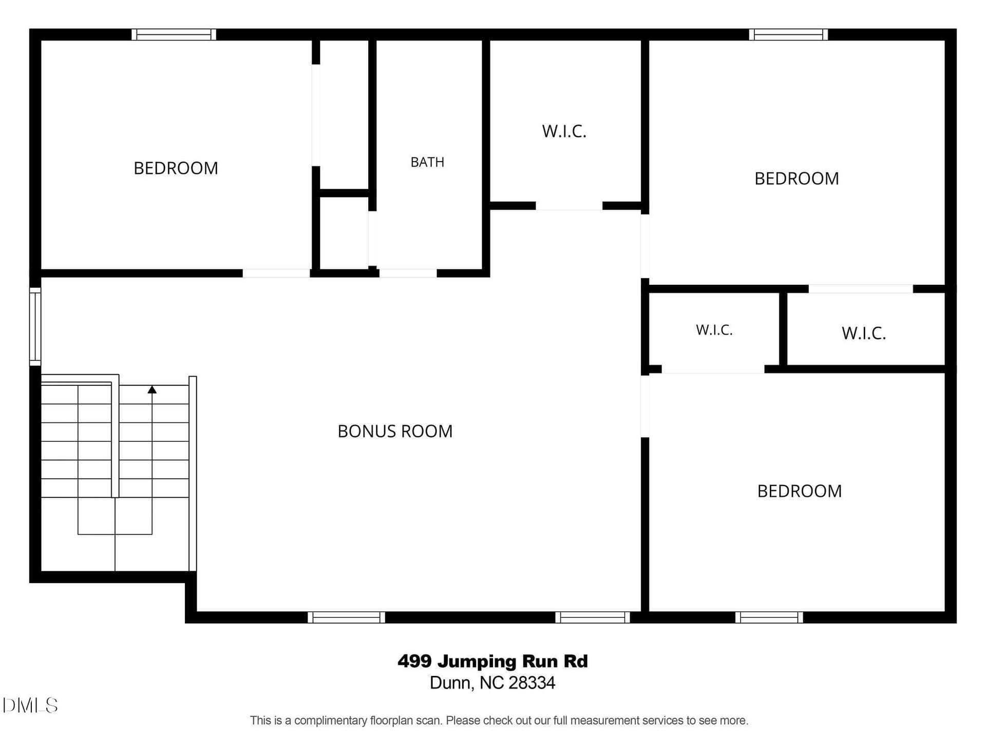 mls_499 Jumping Run Second Floor - 499 Jumping Run Road, Dunn, NC 28334