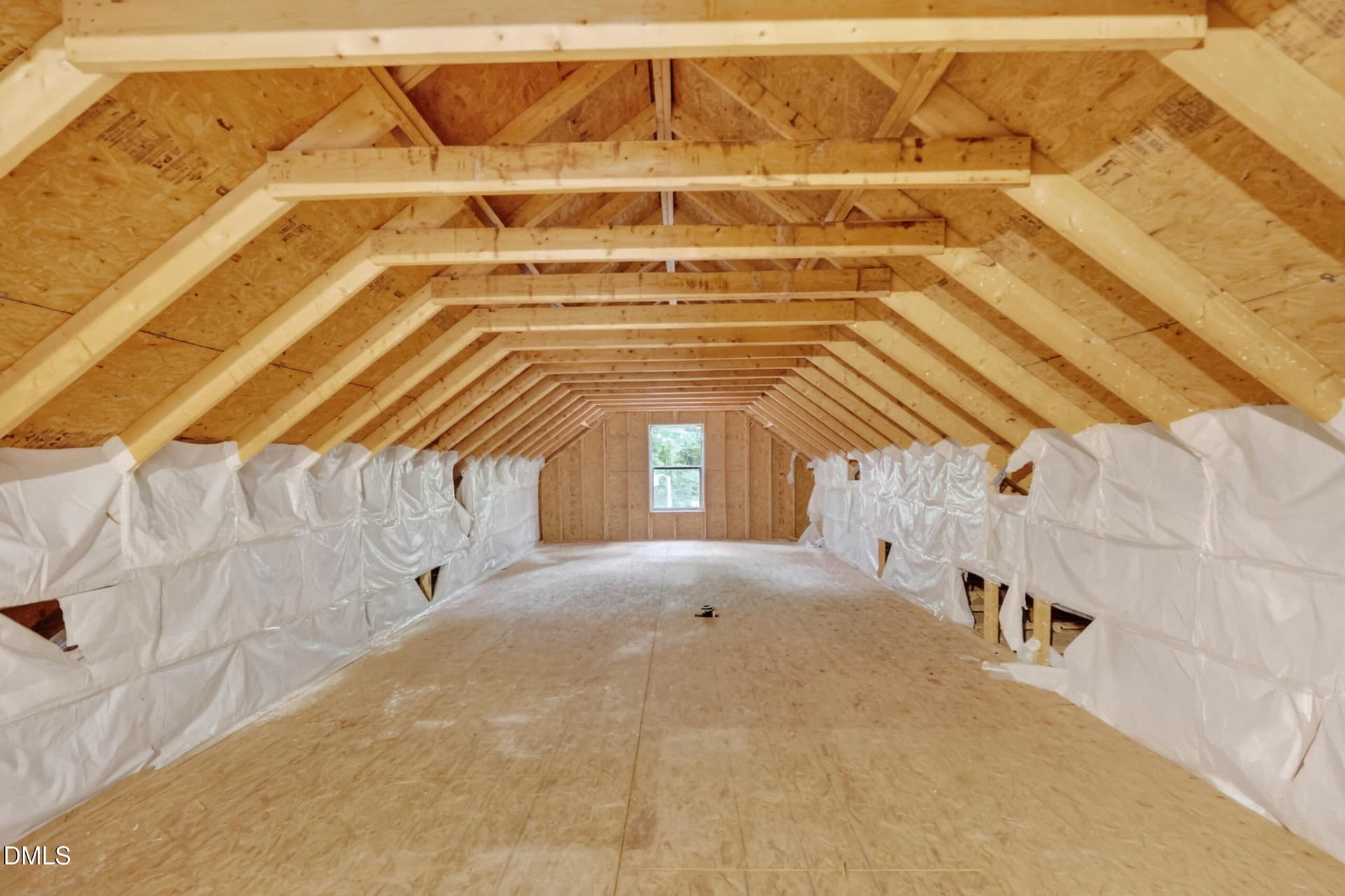Large Unfinished Walk-Up Attic - 126 Hunter Road, Henderson, NC 27537