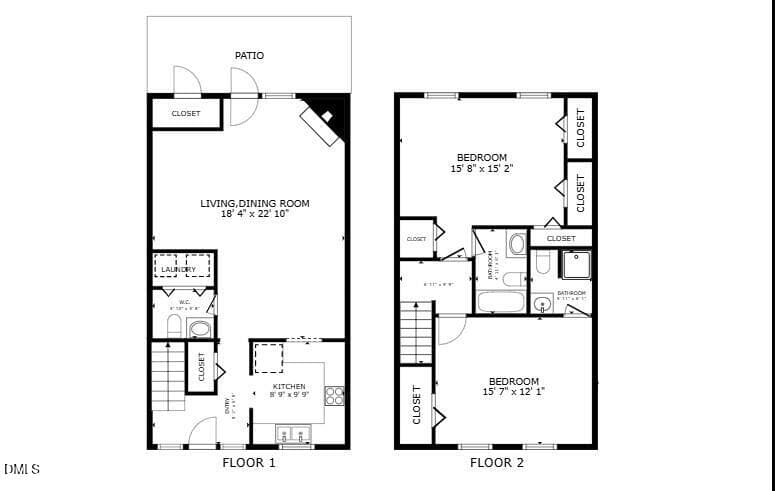 Township Floor Plan - 1708 Township Circle, Raleigh, NC 27609, Raleigh