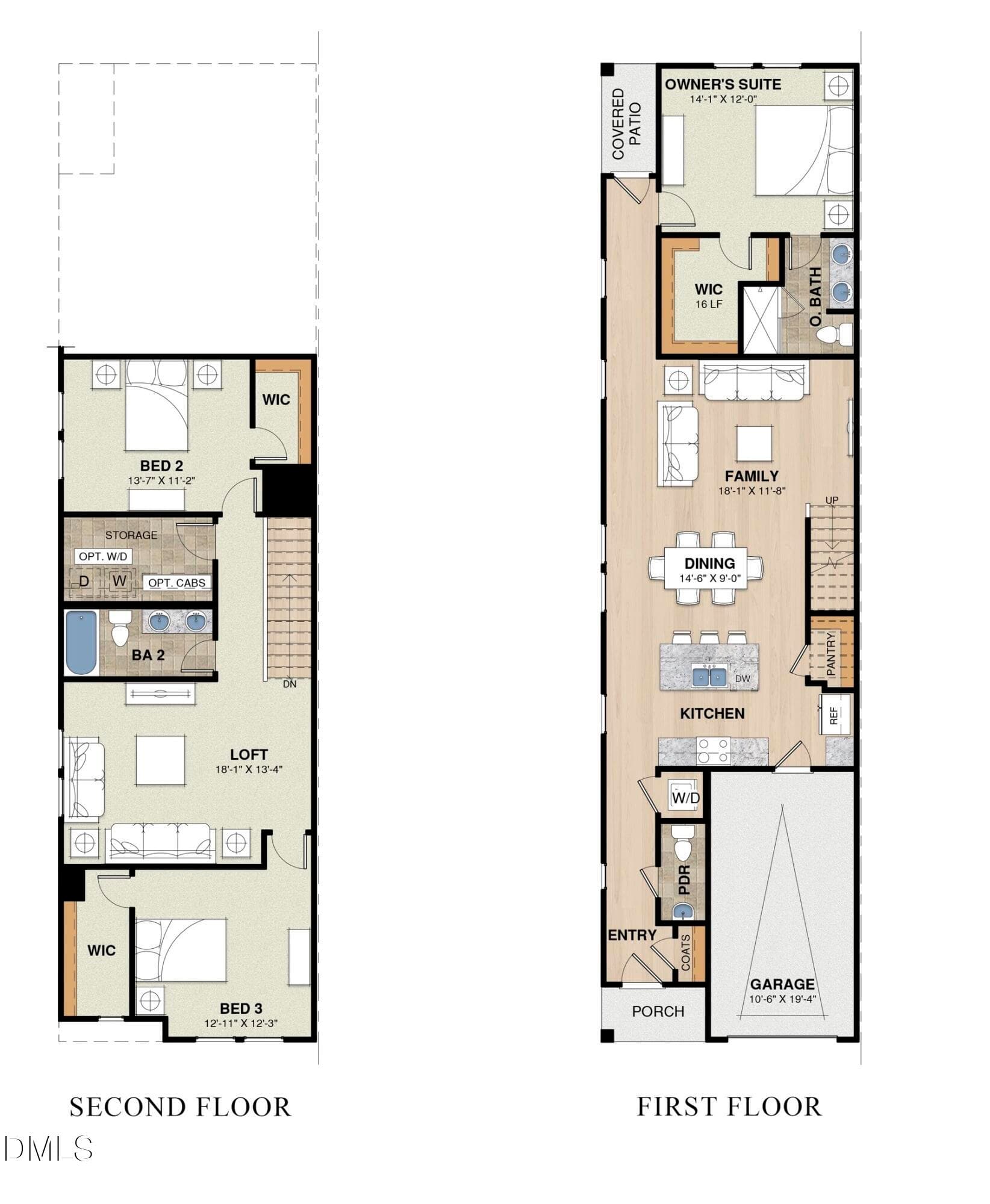 General First-Floor Primary Plan (no SF) - 903 Selby Avenue, Durham, NC 27713, Durham
