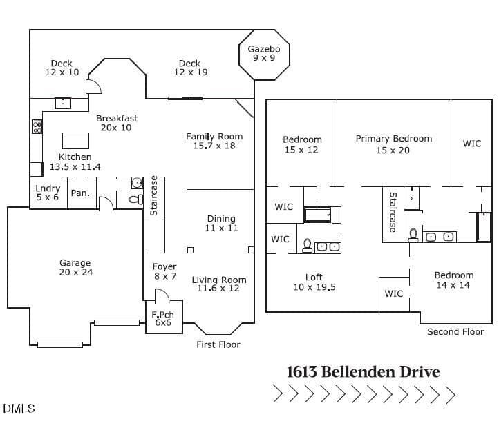 Sketch Pic for MLS - 1613 Bellenden Drive, Durham, NC 27713, Durham