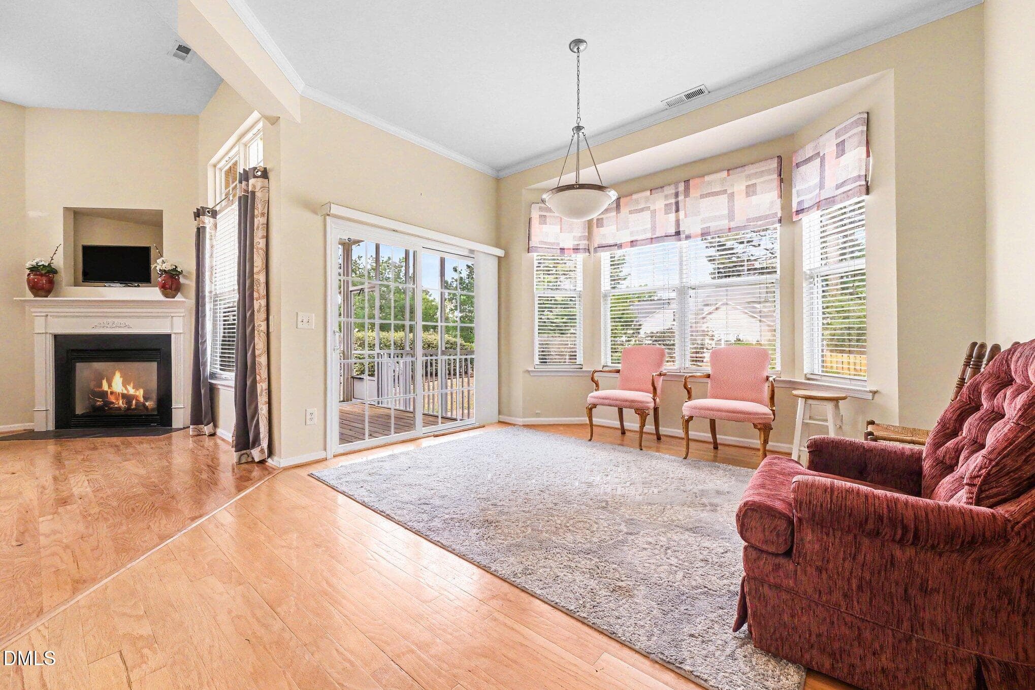 Dining area opens to Screened Porch - 5914 Lyon Farm Drive, Durham, NC 27713, Durham