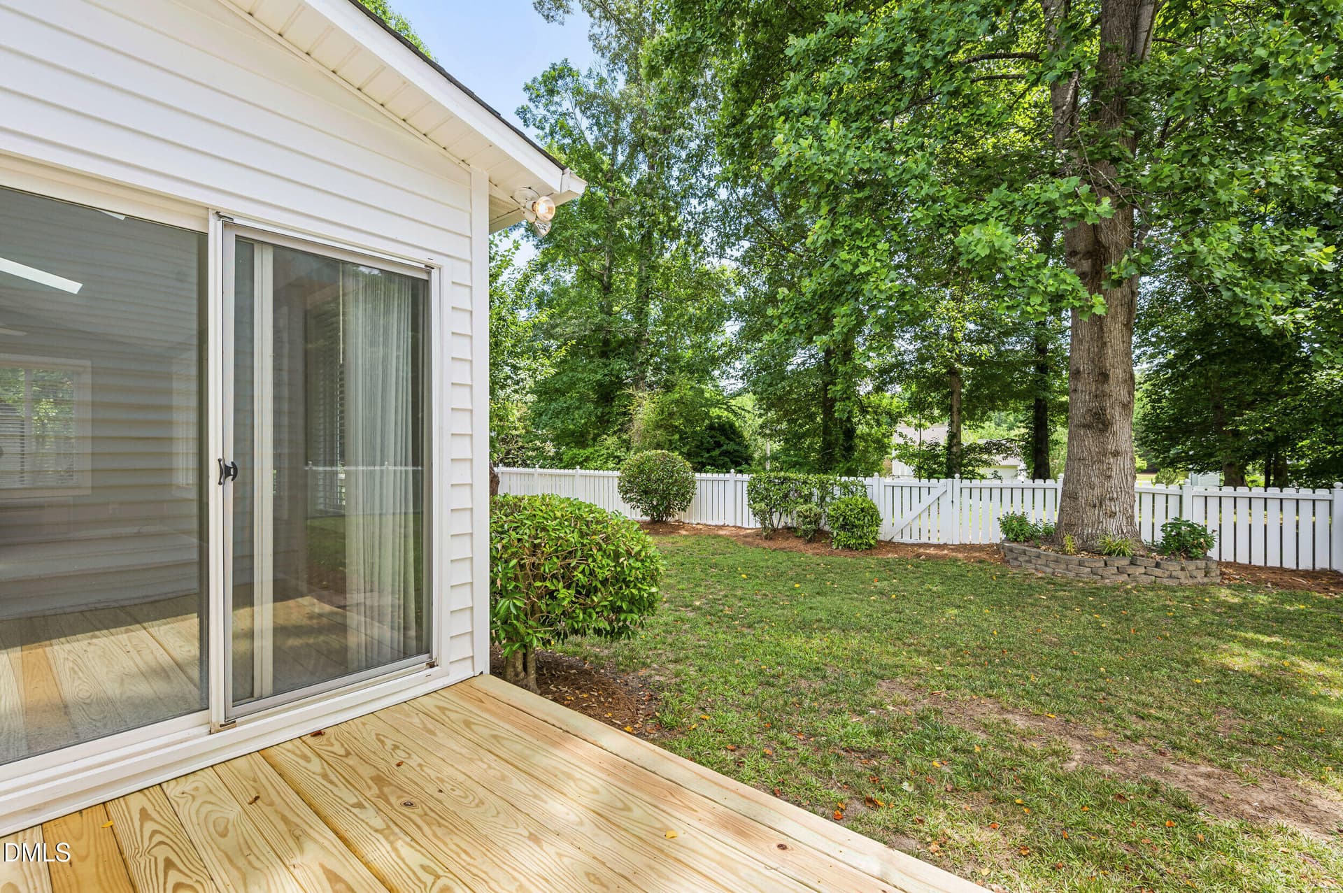 Deck from Sunroom - 114 Skipping Stone Drive, Garner, NC 27529