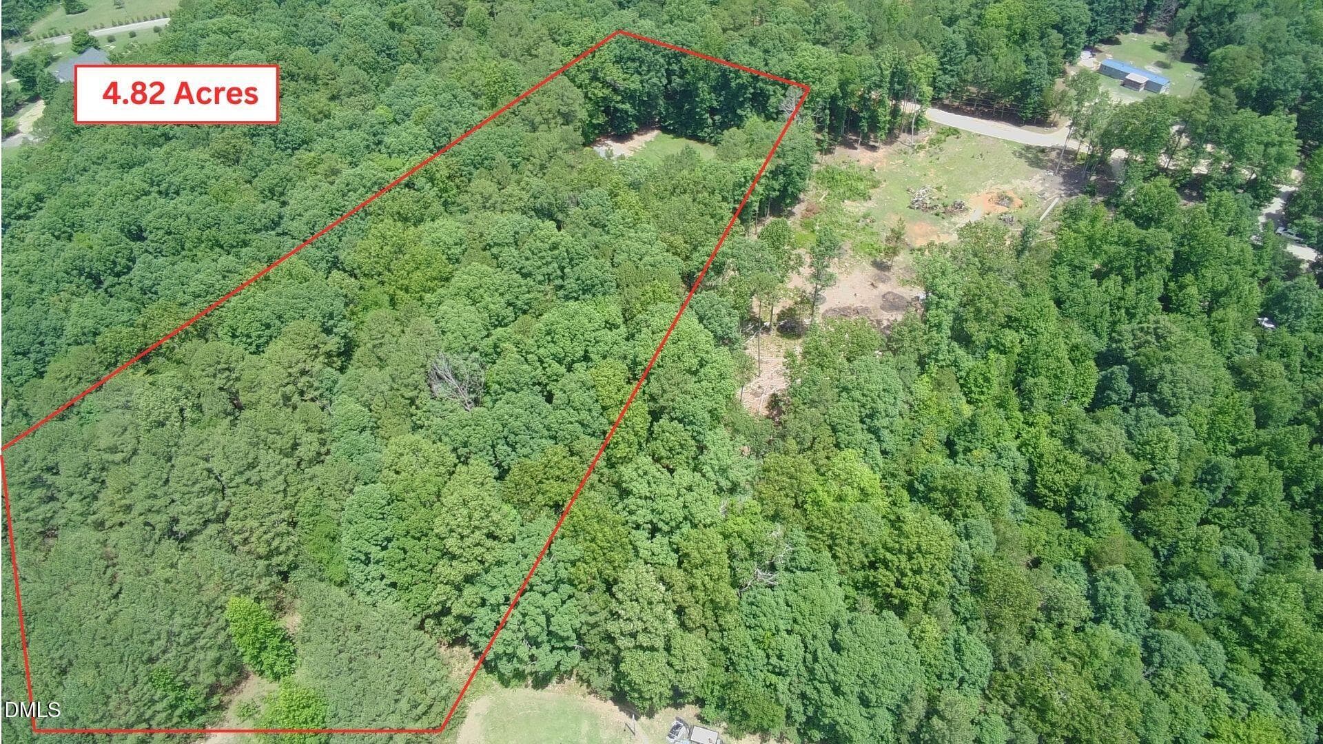 Aerial Image 4.82 Acres - 126 Hunter Road, Henderson, NC 27537