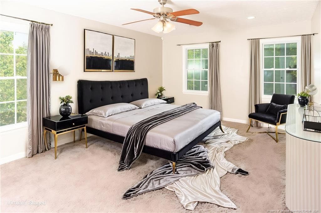 Guest Bedroom V-Staged - 6205 Gambrills Court, Fayetteville, NC 28304, Fayetteville
