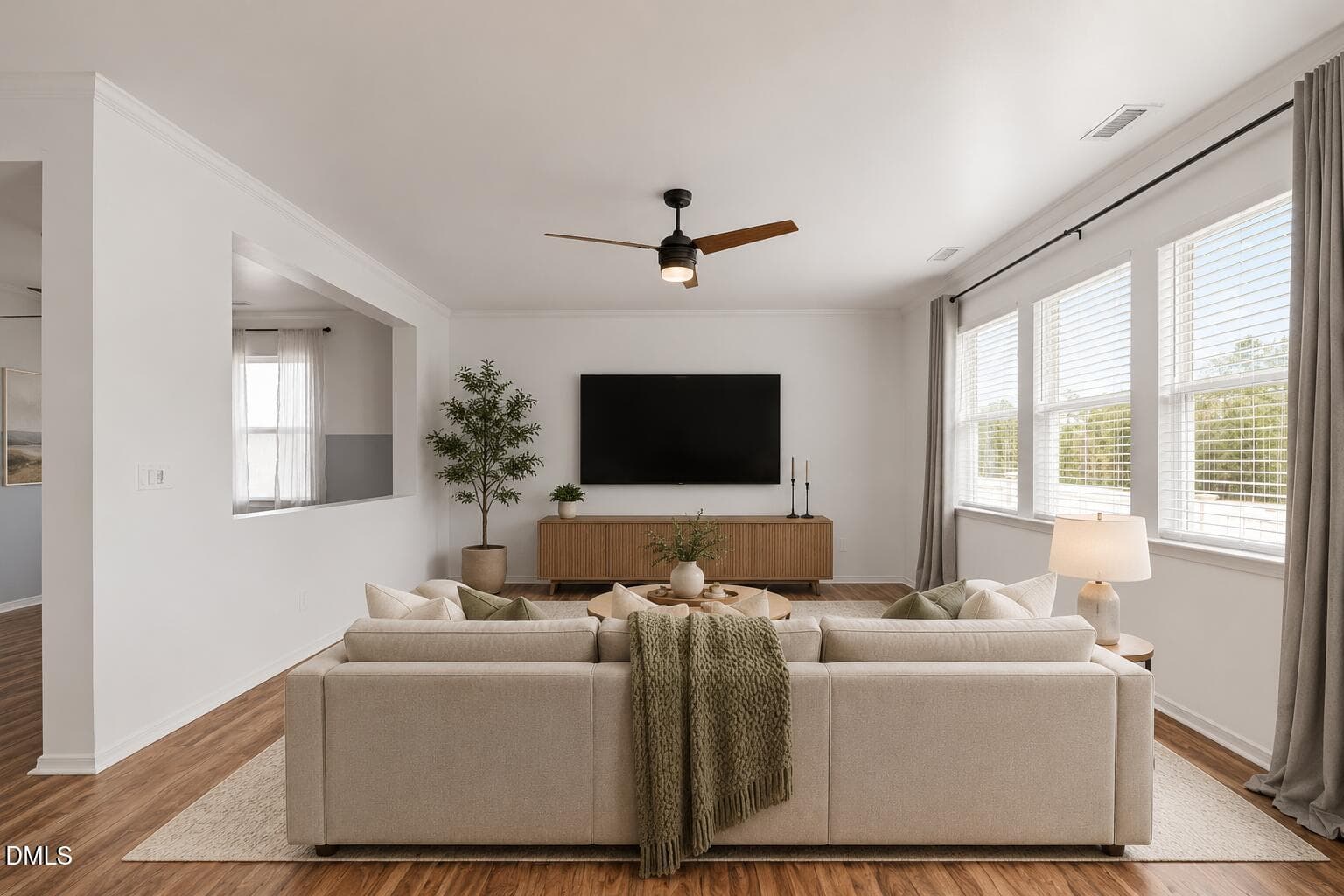 living room - 124 Daneborg Road, Durham, NC 27703, Durham