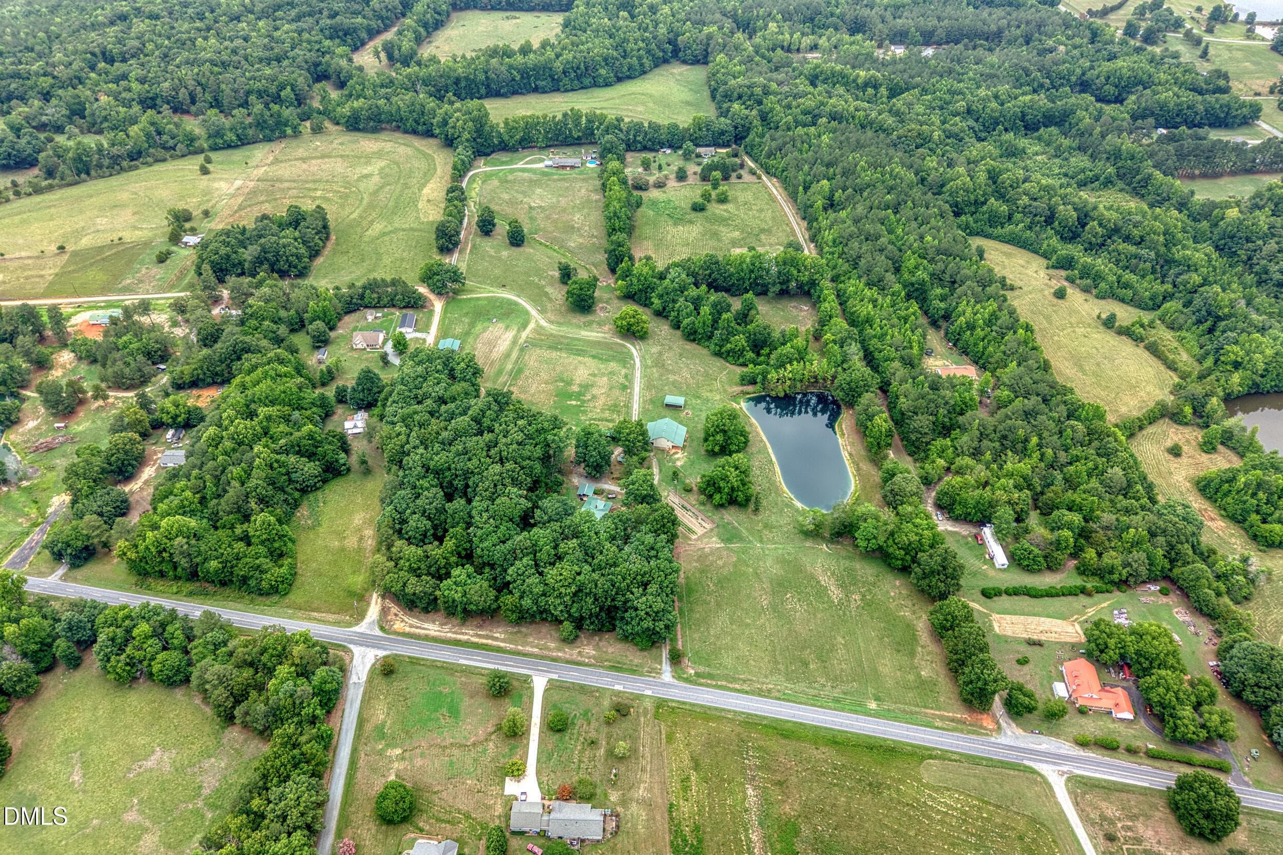 43 -7388 old 421 rd, drone, exterior - 7388 Old 421 Road, Liberty, NC 27298