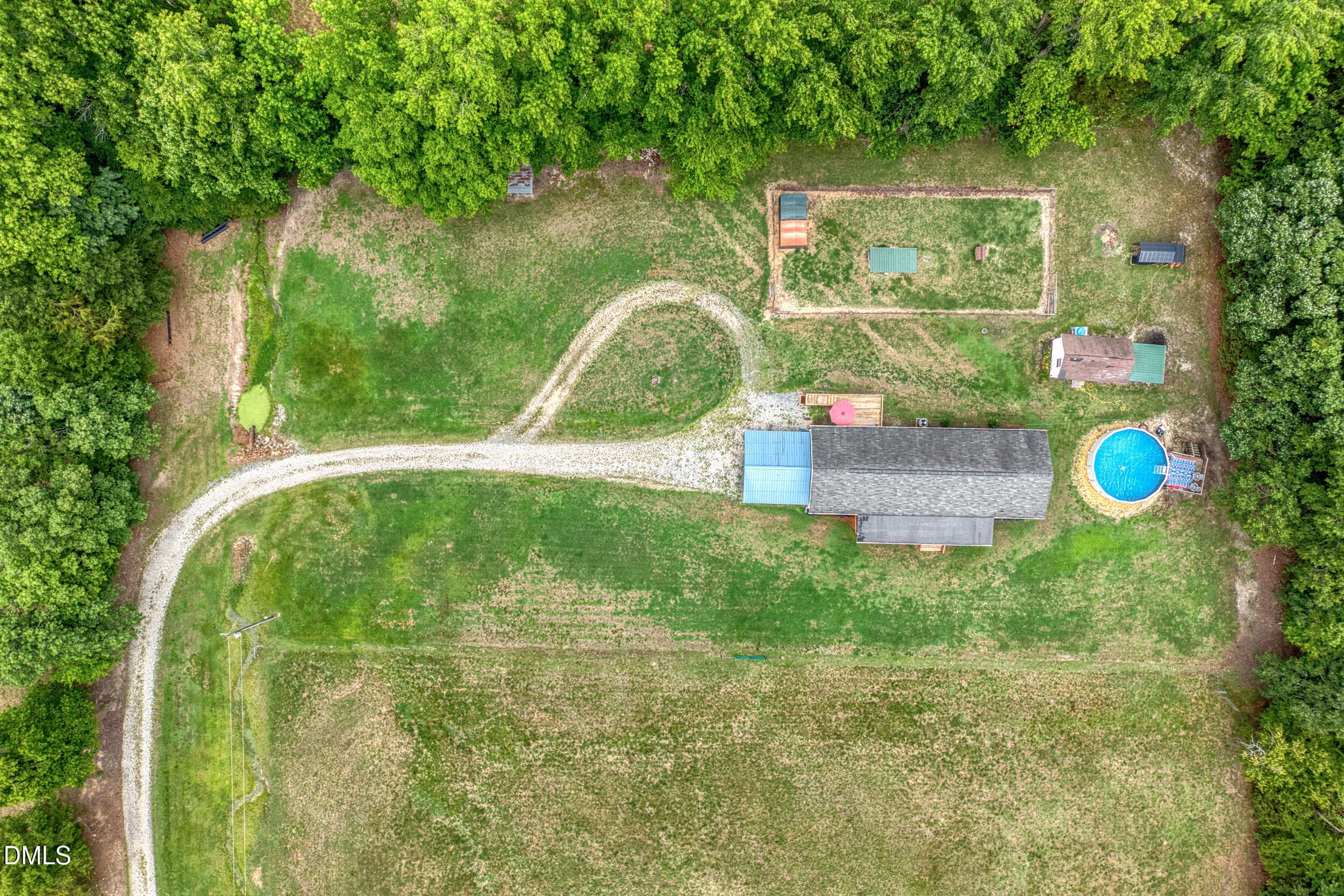 48 -7388 old 421 rd, drone, exterior - 7388 Old 421 Road, Liberty, NC 27298