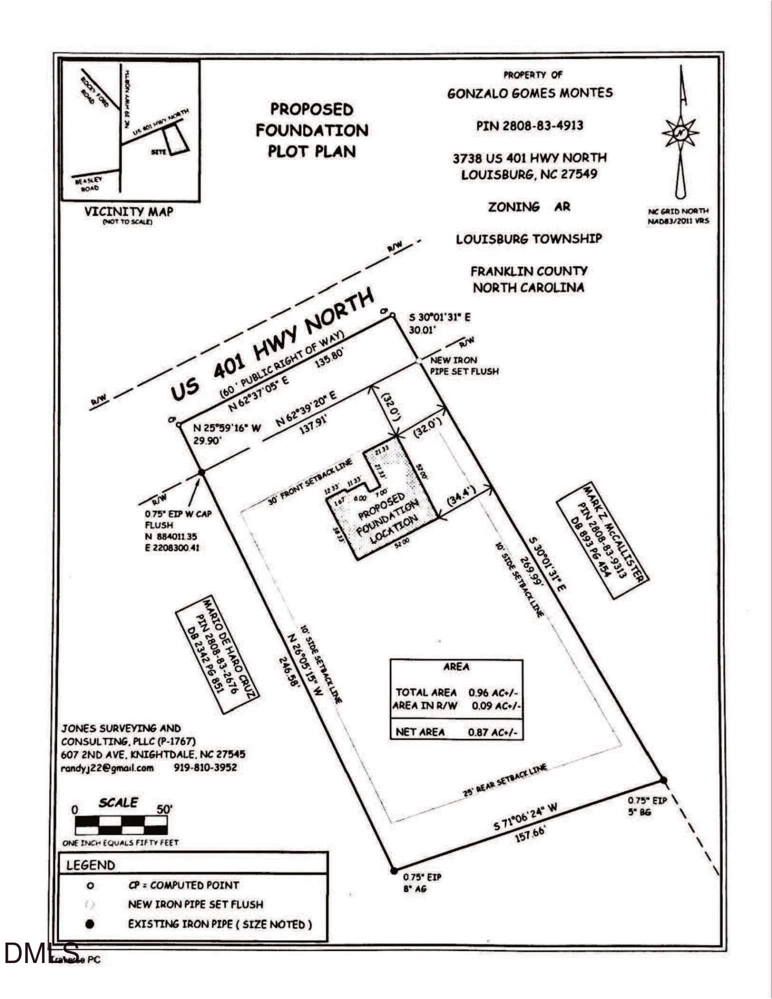 Plot Plan - 3738 US 401 Hwy - 3738 Us-401, Louisburg, NC 27549, Louisburg