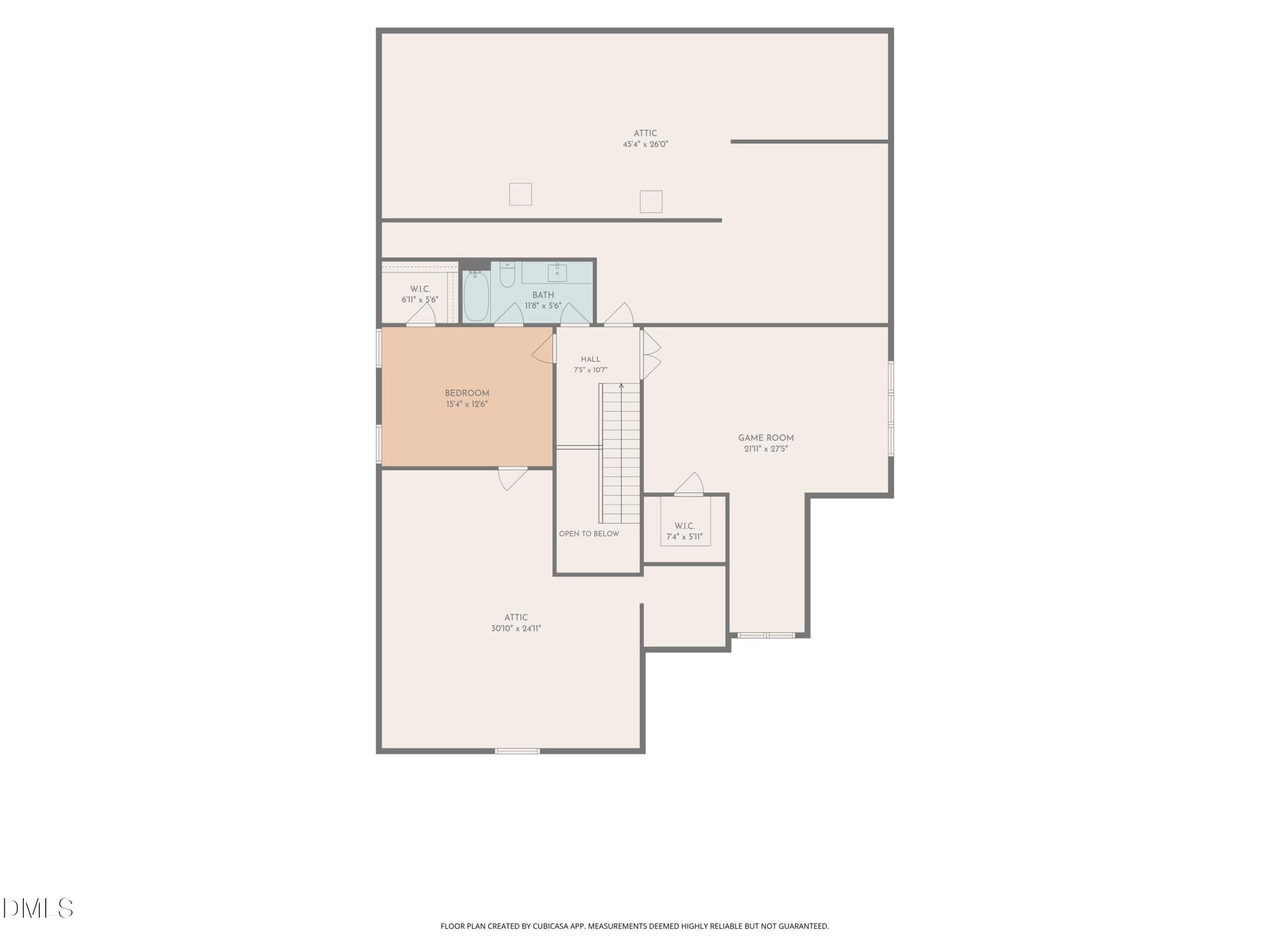 2nd Floor Plan - 152 S Allen Road, Wake Forest, NC 27587
