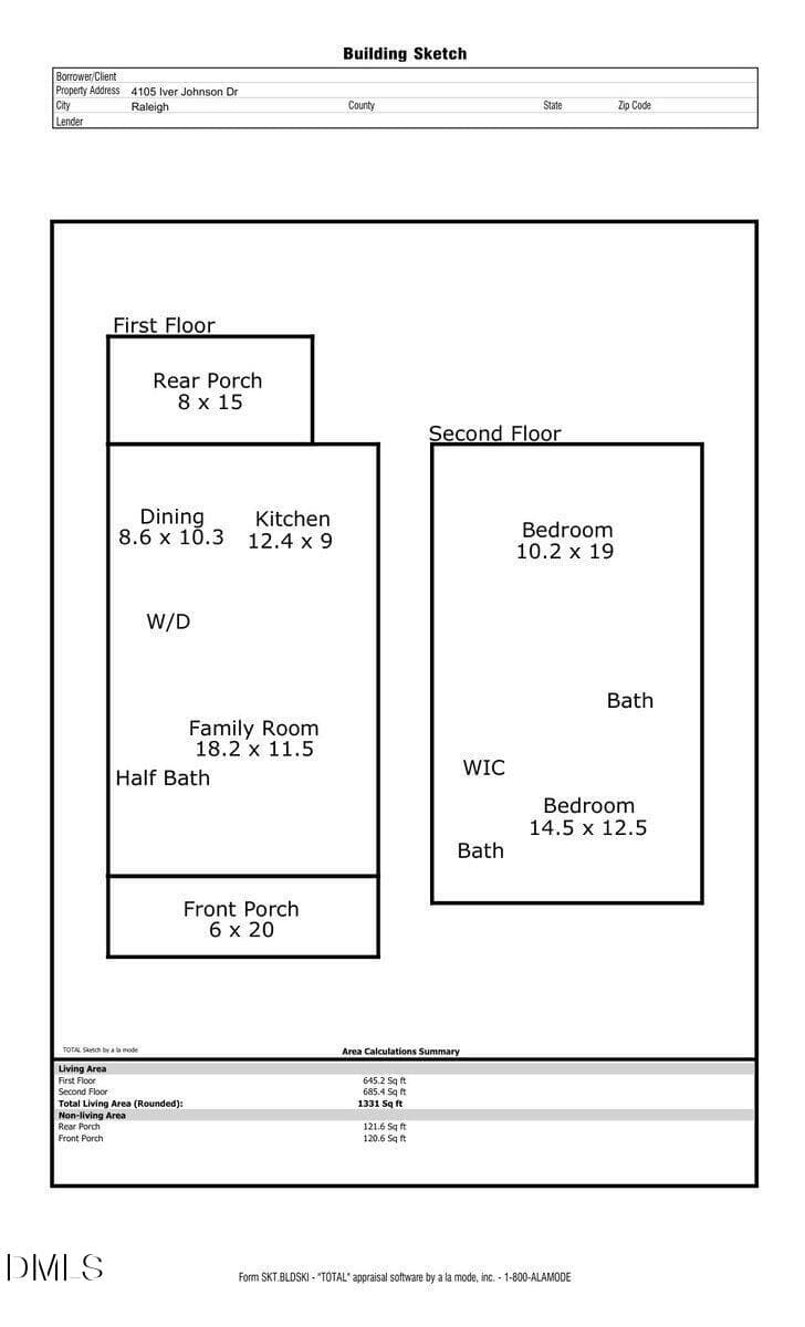 Floor Plan - 4105 Iver Johnson Drive, Raleigh, NC 27606, Raleigh