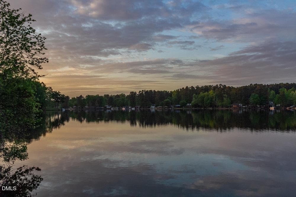 Dusk water view - 121 Santee Drive, Louisburg, NC 27549, Louisburg