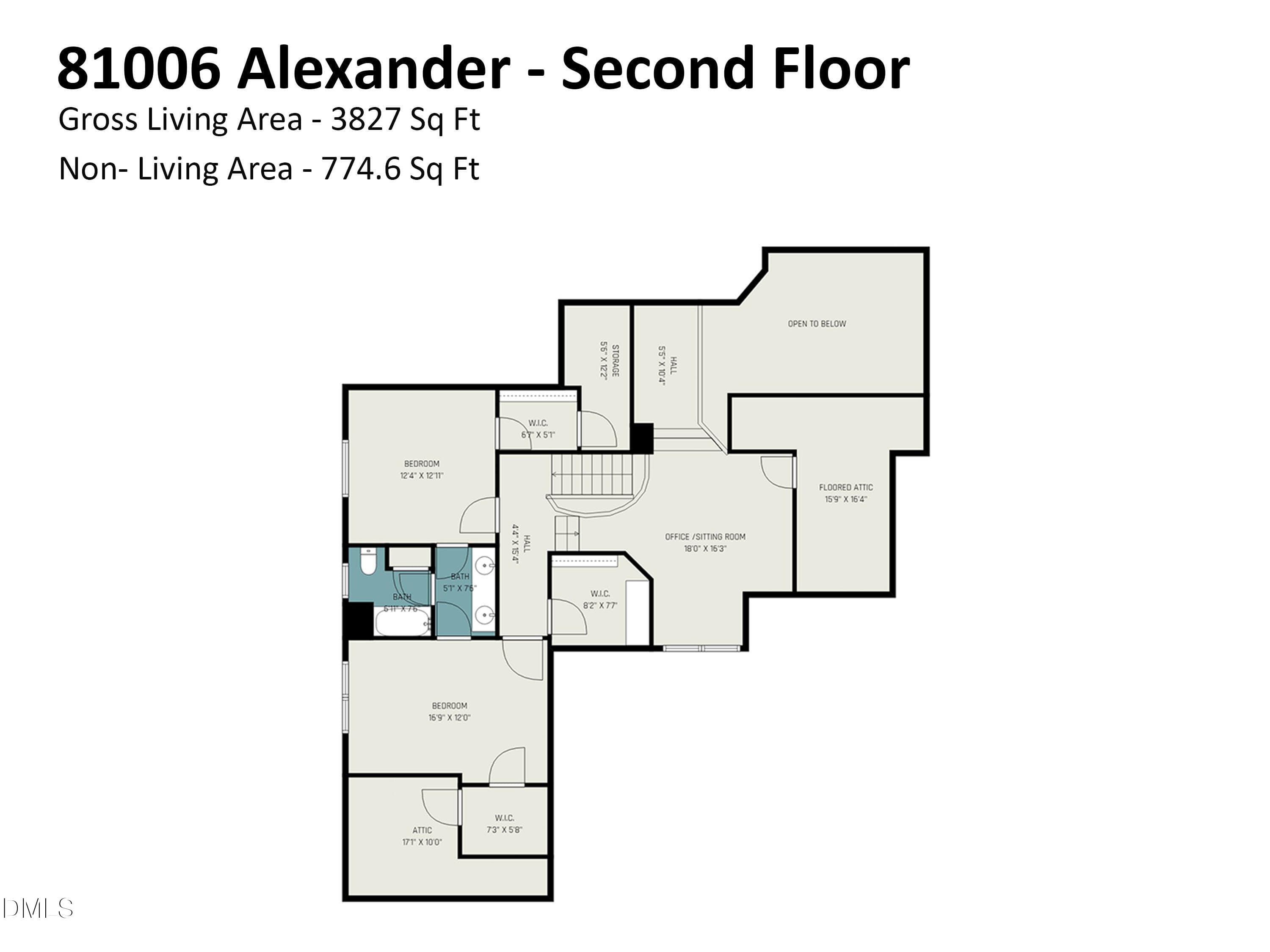 Floor Plan - Upper Level - 81006 Alexander, Chapel Hill, NC 27517, Chapel Hill