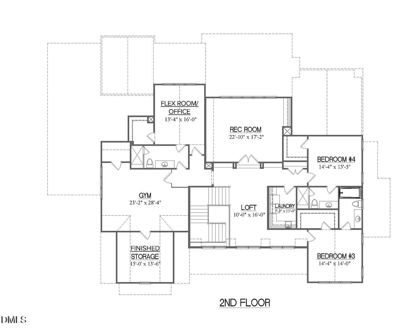 SFL Lot 3 2nd floor - 6460 Sanctuary Falls Drive, Raleigh, NC 27614, Raleigh