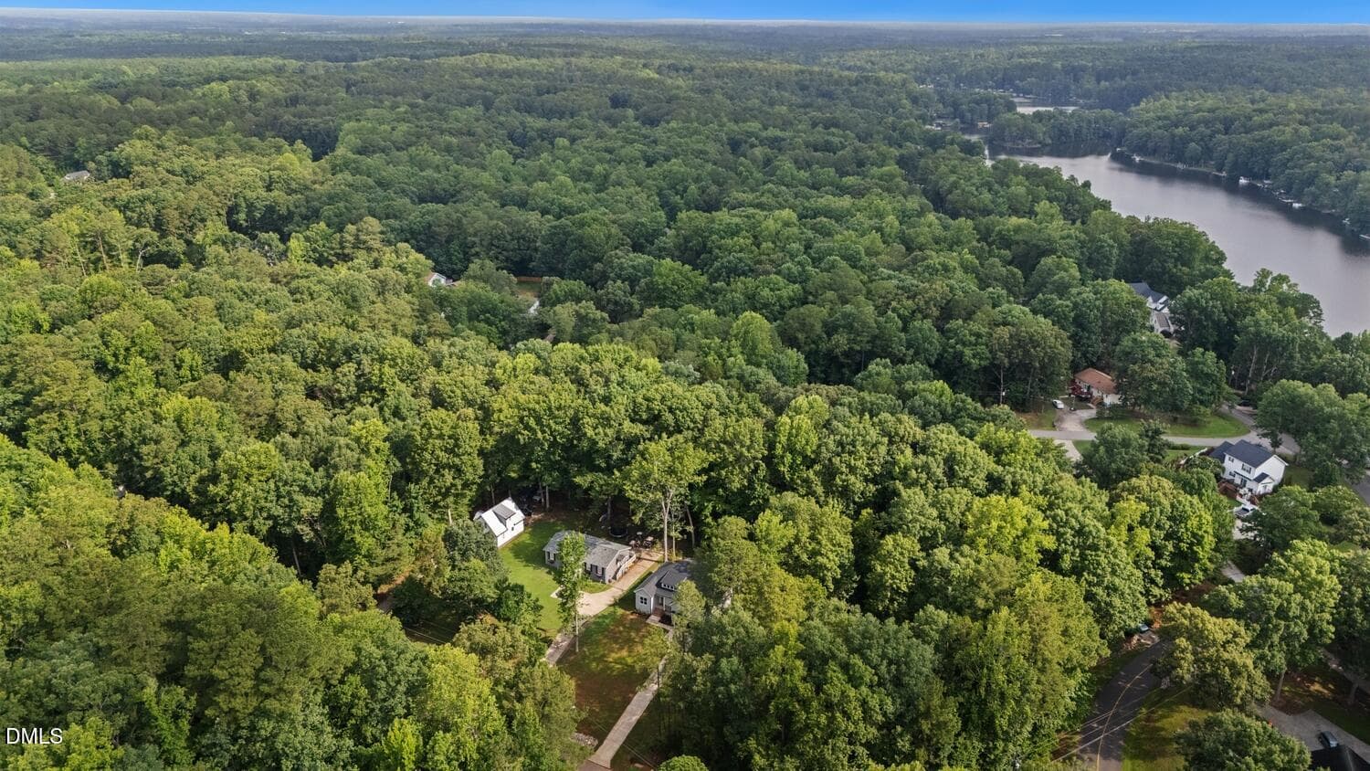 Aerial View to Lake - 135 Seneca Drive, Louisburg, NC 27549, Louisburg