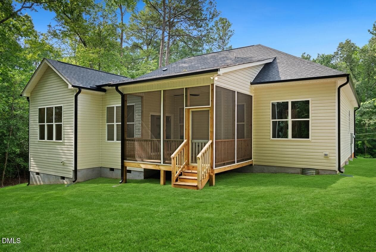 BackyardScreenedPorchView - 135 Seneca Drive, Louisburg, NC 27549, Louisburg