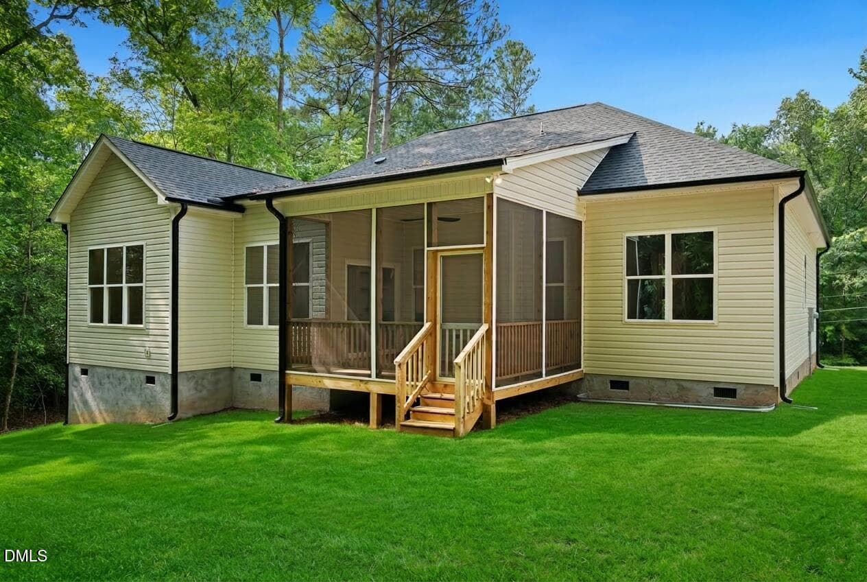 RearElevationRT - 135 Seneca Drive, Louisburg, NC 27549, Louisburg