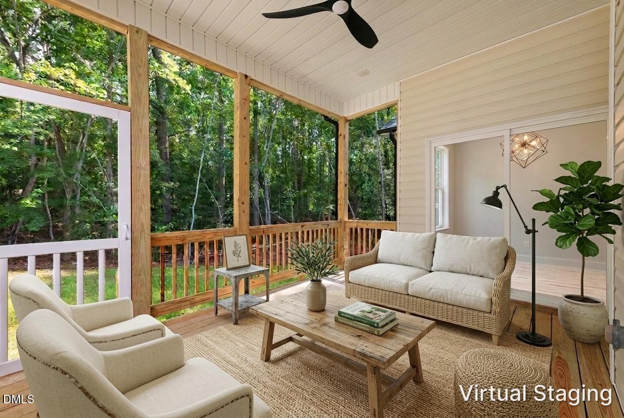 ScreenedPorchVirutalStaged - 135 Seneca Drive, Louisburg, NC 27549, Louisburg