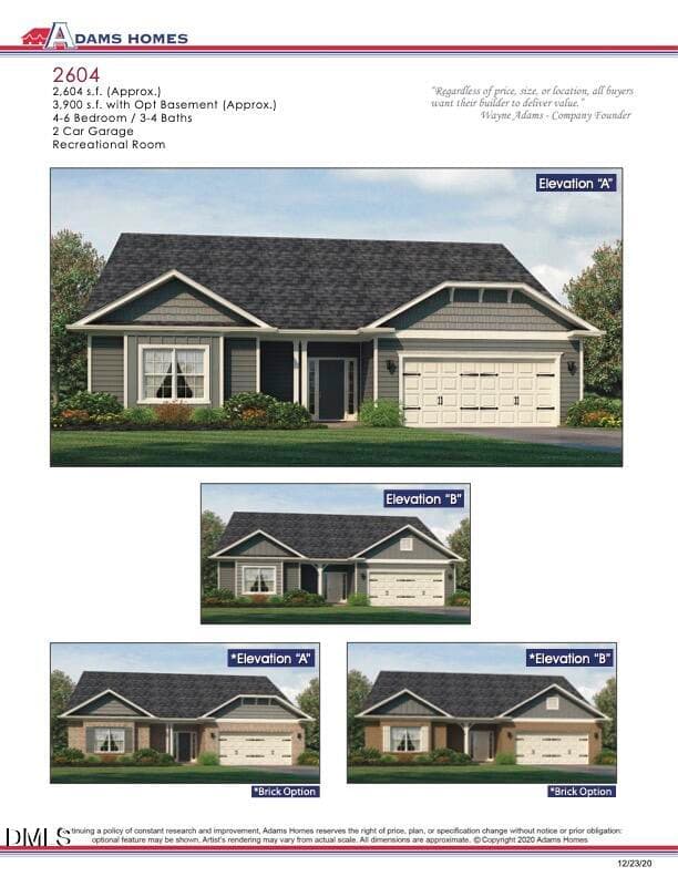 2604 Floor Plan 1 - 103 Jackson Rdg Way, Pikeville, NC 27863, Pikeville