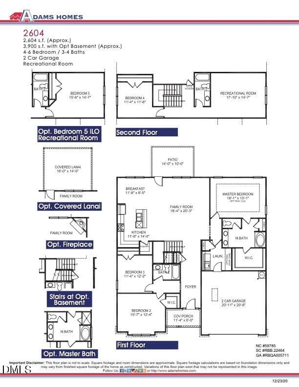 2604 Floor Plan 2 - 103 Jackson Rdg Way, Pikeville, NC 27863, Pikeville