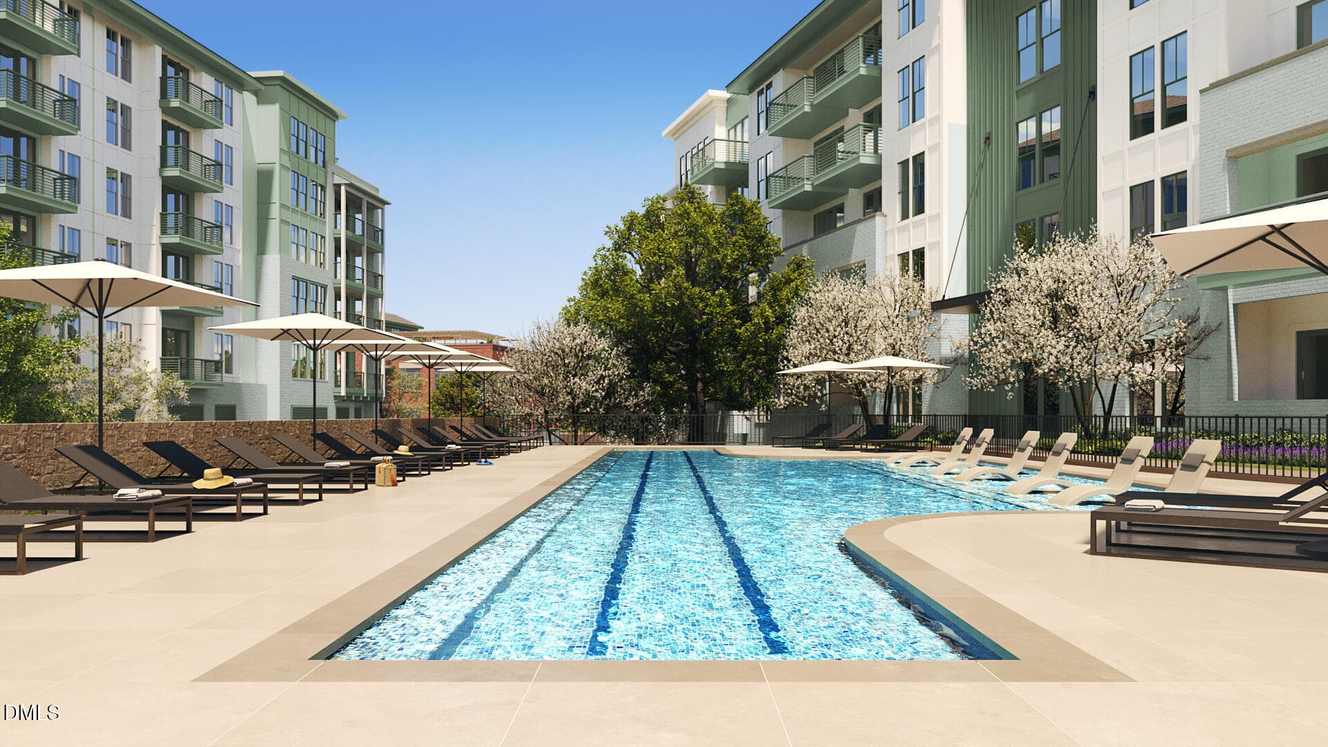 South Creek Condo Lap Pool - 211 South Creek Crossing 310, Chapel Hill, NC 27516, Chapel Hill