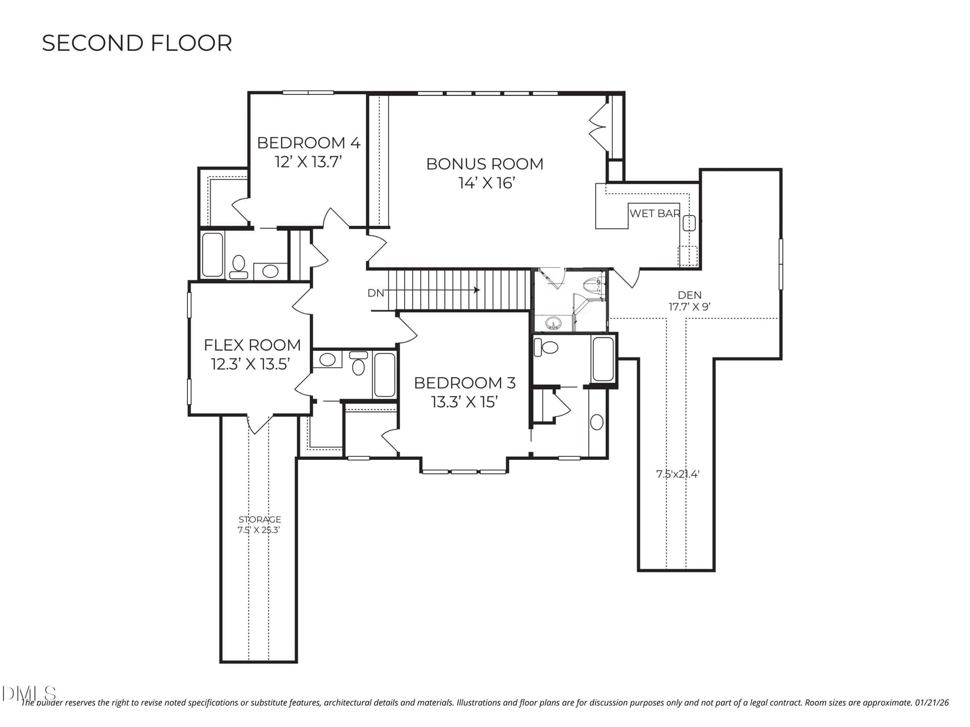 Lot 58 GHE S - 9004 Meadow Pointe Court, Wake Forest, NC 27587
