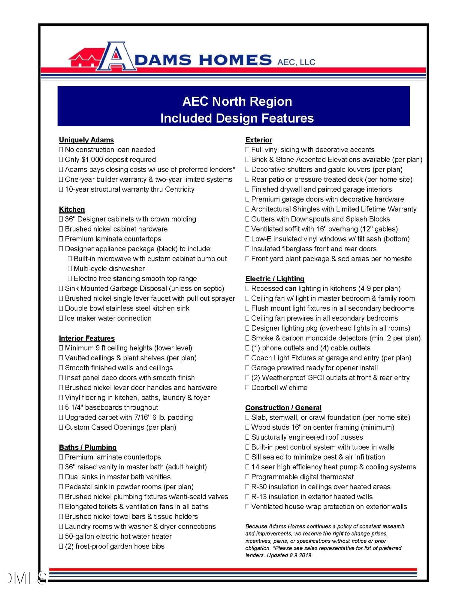 Regional (AECN) Standard Features (1) - 310 Galway Road, Lillington, NC 27546