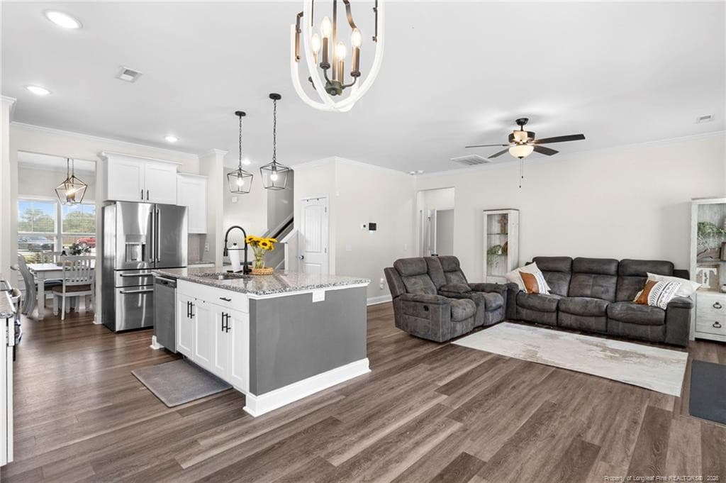 kitchen/family room - 5834 James Allen Lane, Stedman, NC 28391, Stedman