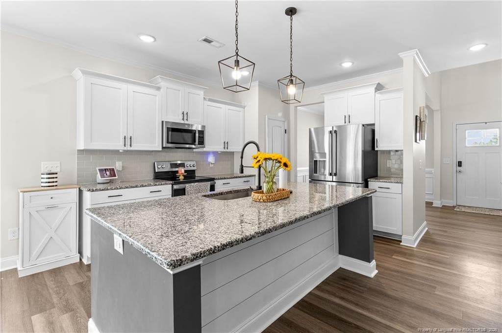 spacious kitchen with island - 5834 James Allen Lane, Stedman, NC 28391, Stedman